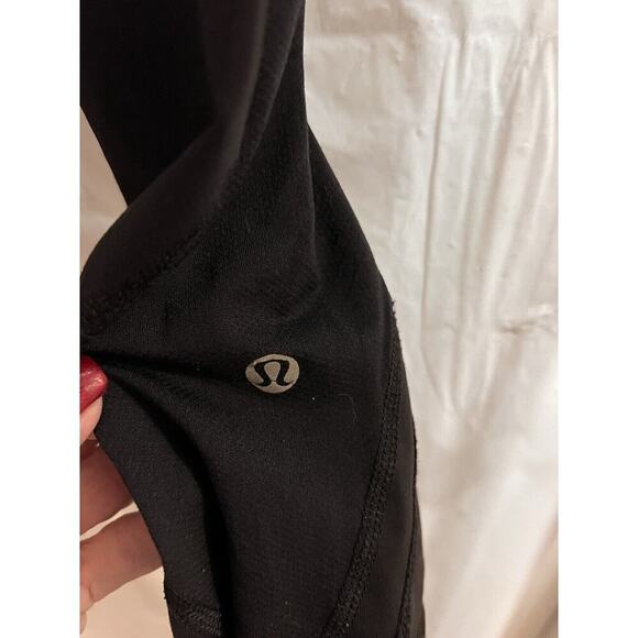 Lululemon Black Pink Inspire Crop Leggings Size 2 - Picture 5 of 7